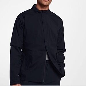 Nike Aeroshield Max Black Button up full zip Golf Jacket, buttery soft.. Medium